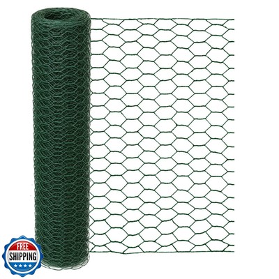 Garden Poultry Green Chicken Wire - 16.5 '' × 157 '' Chicken Wire Floral for 