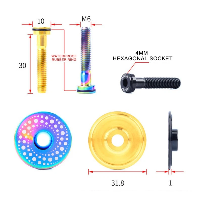 Expansor de potencia para auriculares de bicicleta y tapa superior de carbono/aluminio para bicicleta de carretera bicicleta de montaña Foto 3 de 4