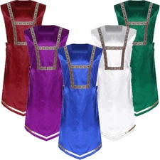 Mens Tunic Spiritual Robe Preachers Tank Top Stage Tops National Worship Side