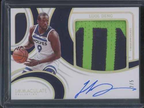 2023-24 Panini Immaculate Basketball Luol Deng #PPA-DEN Premium Patch Auto /5