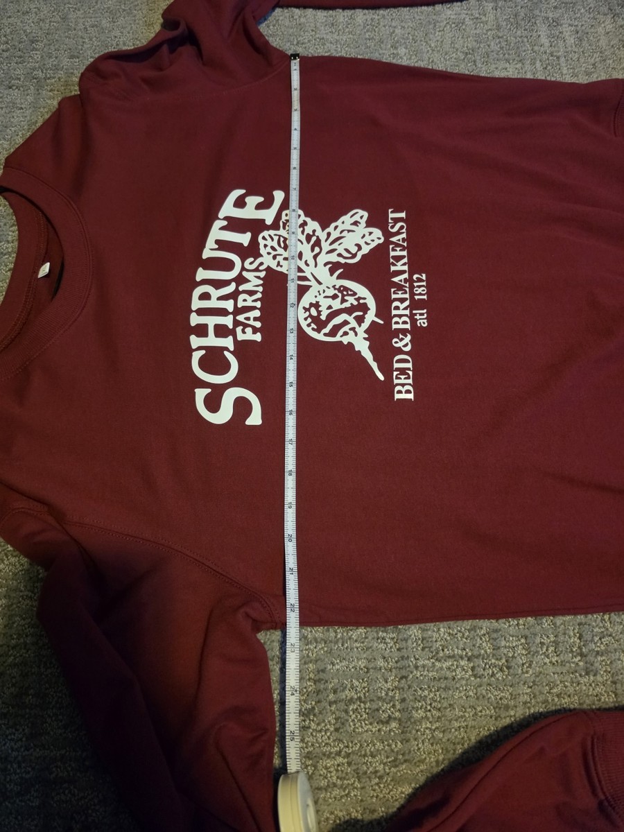 Unisex Sweatshirt XL Burgundy The Office Schrute Farms Dwight Schrute Quirky View 6