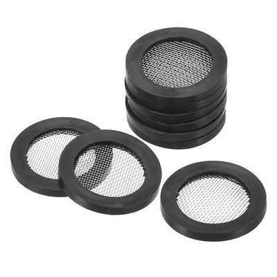 #ad 15pcs Rubber Flat Washers 30x21x3mm with Stainless Steel Filter Pipe Hose Gasket AU $20.97