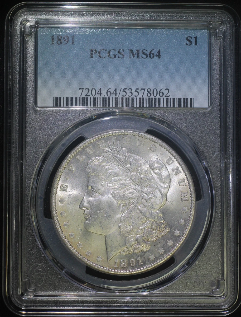 MS 64 Graded 1891 Year Morgan US Dollars (1878-1921) for sale | eBay