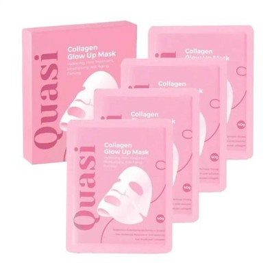 Quasi-Collagen Glow Up Mask | Hydrating & Firming Facial Mask - 4 pcs/box