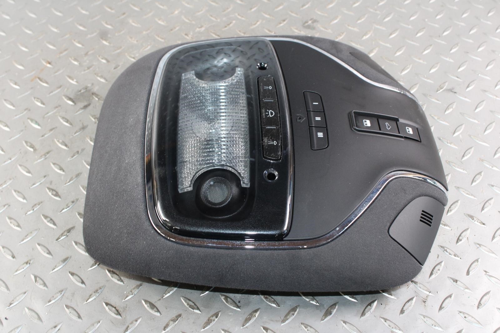 14-17 Ghibli Black Suede Overhead Roof Center Console Map Dome Lamps OEM Factory