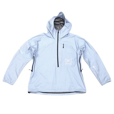Burton AK Minimalist Gore-Tex Rain Jacket Women's SIze Large Blue Outdoor Hiking