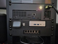10" Mini Server Rack Mount for GEEKOM A6 / Mini PC1U PETG Homelab