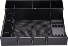 FRCOLOR Barber Clipper Tray Organizer Trimmer Portable Salon Black 