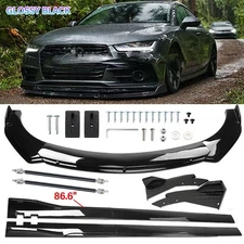 For Audi A4 A5 A6 A7 B7 B8 Front Bumper Lip Body Kit Spoiler Side Skirt Rear Lip