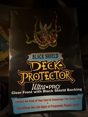 Black Shield Deck Protector Ultra Pro Factory Sealed Box Vintage 1000 Sleeves
