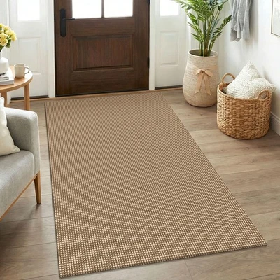 Boho Rugs for Entryway 3x5 ft Washable Area Rug Non Slip Backed Entry Rug Wov... - Image 1 of 4