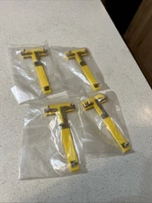 4 Lionel G Gauge Yellow Track Connectors G Scale Two Rails New Nice Bagged