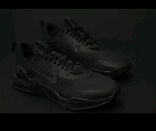 MEN'S NIKE AIR MAX ALPHA TRAINER 5 TRAINING Black Smoke DM0829-010 Shoes - Picture 2 of 5