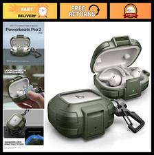 Rugged Shockproof Case for Powerbeats Pro 2 - Drop-Proof, Bumper Cover, Carabine