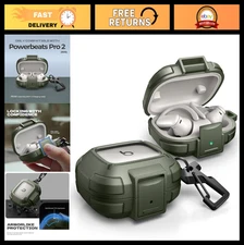 Rugged Shockproof Case for Powerbeats Pro 2 - Drop-Proof, Bumper Cover, Carabine