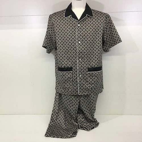Ensemble pyjama satin suprême M chemise manches courtes pantalon long occasion vêtements de nuit