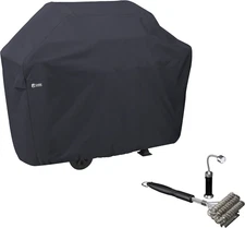 Classic Accessories Water-Resistant 64 Inch BBQ Grill Cover with Coiled Grill Br