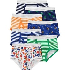 OshKosh Bgosh Boys Briefs 6-Pack Size 6/7 Cotton Blend Multicolor