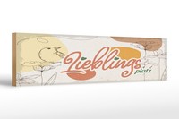 Holzschild Hinweis 46X10 Cm Lieblingsplatz Blumen Vogel Deko Schild