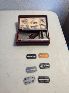 VINTAGE 1930'S ALLEGRO RAZOR BLADE SHARPENER MODEL L MADE IN SWITZERLAND IN BOX