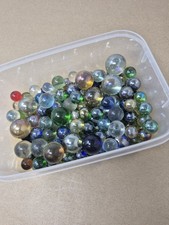 Vintage Mixed Lot Of Various Sized Glass Marbles. 2
