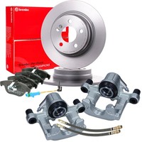 Brembo Bremsscheiben 300Mm BeläGe + Bremssattel Rep-Set Hinten FüR Mercedes W204