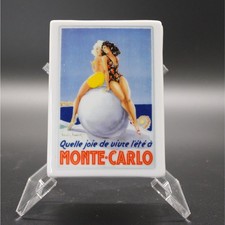 Monte Carlo Vintage Travel Poster Porcelain Trinket Box Jewelry Box