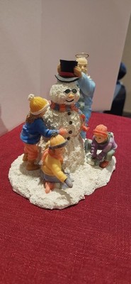 Collecti Kathy Shaw almost Angels Figurine He Who Began A Good Work Snowman 1999