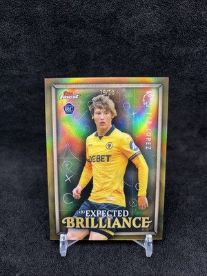 Topps Finest Premier League Wolverhampton RC Fer Lopez Expected Brilliance /50