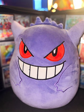 Pok mon Gengar Plush Stuffed Animal Purple w/ Pok mon Tag 2023 Squishmallow 12