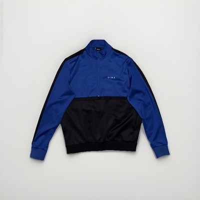 Dime MTL Half Zip Jacket Size Men s XL Black/Blue