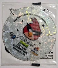 ANGRY BIRDS SPACE SEALED PRISMATIC FOOD PROMO TAZO CARD 2013 VUALA SABRITAS