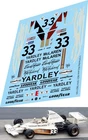 1/12 Decals for McLaren M23 Yardley 1974 Tamiya TBDecal TBD1193