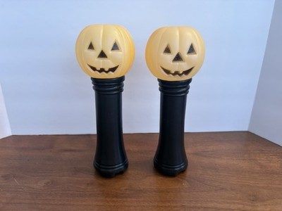 Vintage pumpkin flashlights. Halloween. Decor