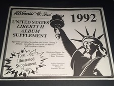 1992 H E Harris Liberty Series ll Stamp Album Supplement New and Sealed Pages