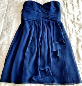 david's bridal navy dress