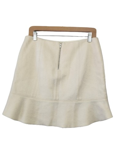 Madewell Boulevard Mini Skirt in Cream Women's Size 6 - Picture 2 of 11
