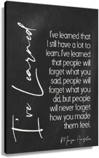 I've Learned By Maya Angelou Quotes Wall Art Poster Painting Prints Picture
