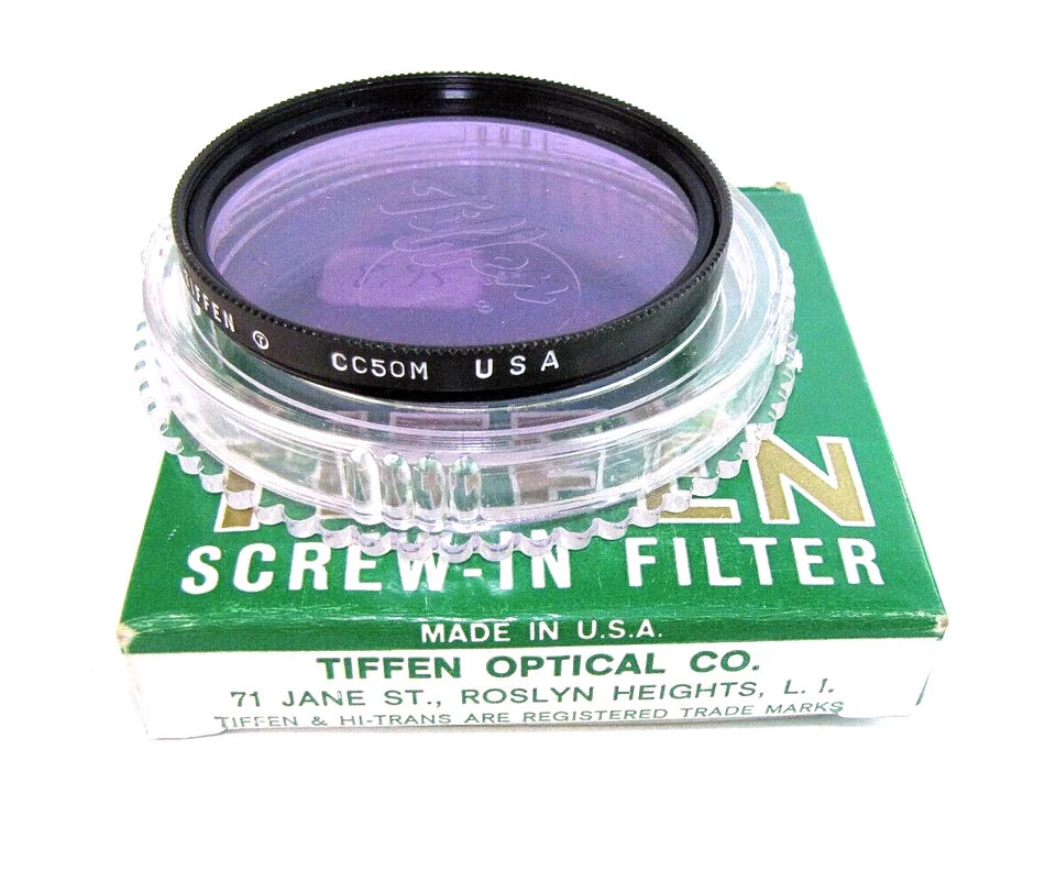 Tiffen Photo Filter CC50M Color Correction 58mm Camera Lens Screw-In Magenta - Image 3 of 3