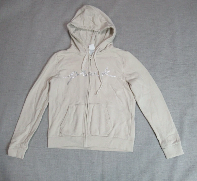 victoria-secret-vs full zip hooded logo hoodie