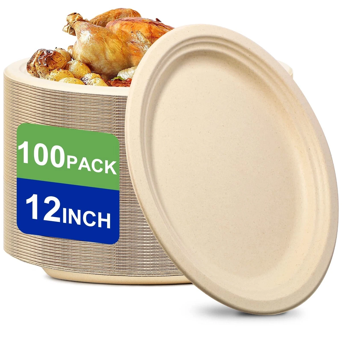 Large oval 2024 paper plates