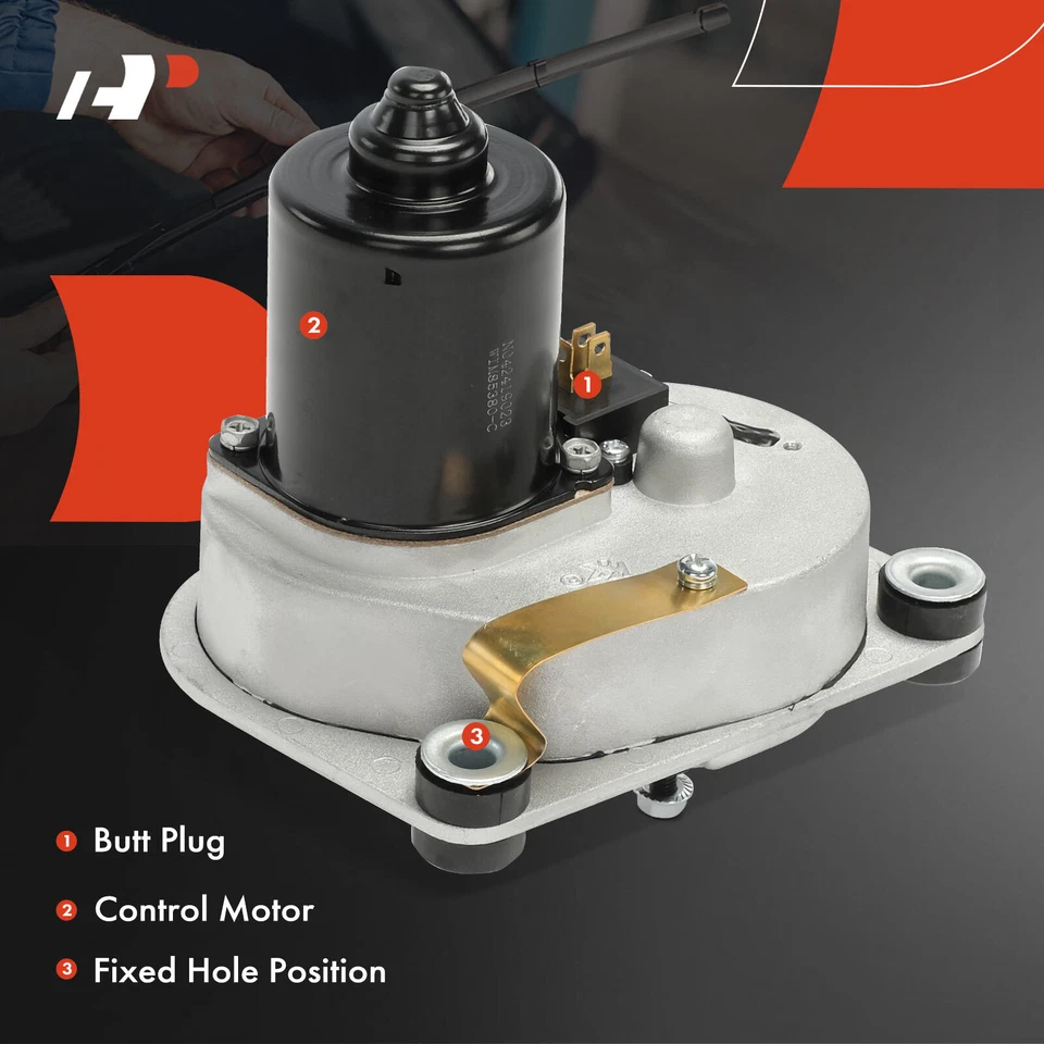 Front Windshield Wiper Motor for Chrysler Lebaron Dodge Charger Plymouth Voyager - Image 4 of 4