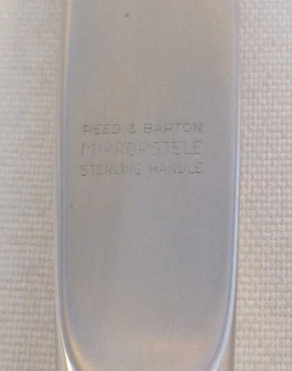 CLASSIC ROSE-REED & BARTON STERLING HH BUTTER SPREADER(S)-MODERN - Image 2 of 2