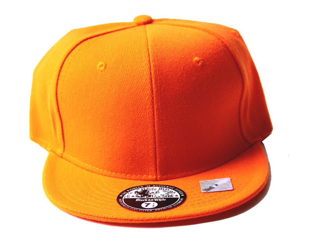 plain orange hat