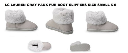 LC LAUREN CONRAD WOMEN'S BOOT SLIPPERS 