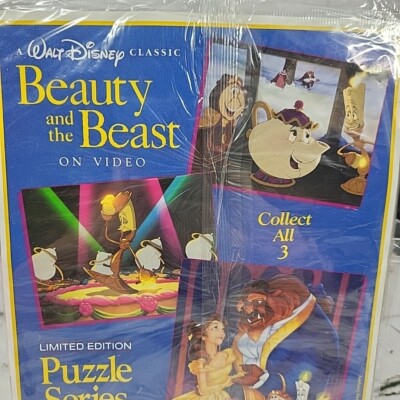 Vintage 90s Disney Beauty And The Beast Puzzle Series Pizza Hut