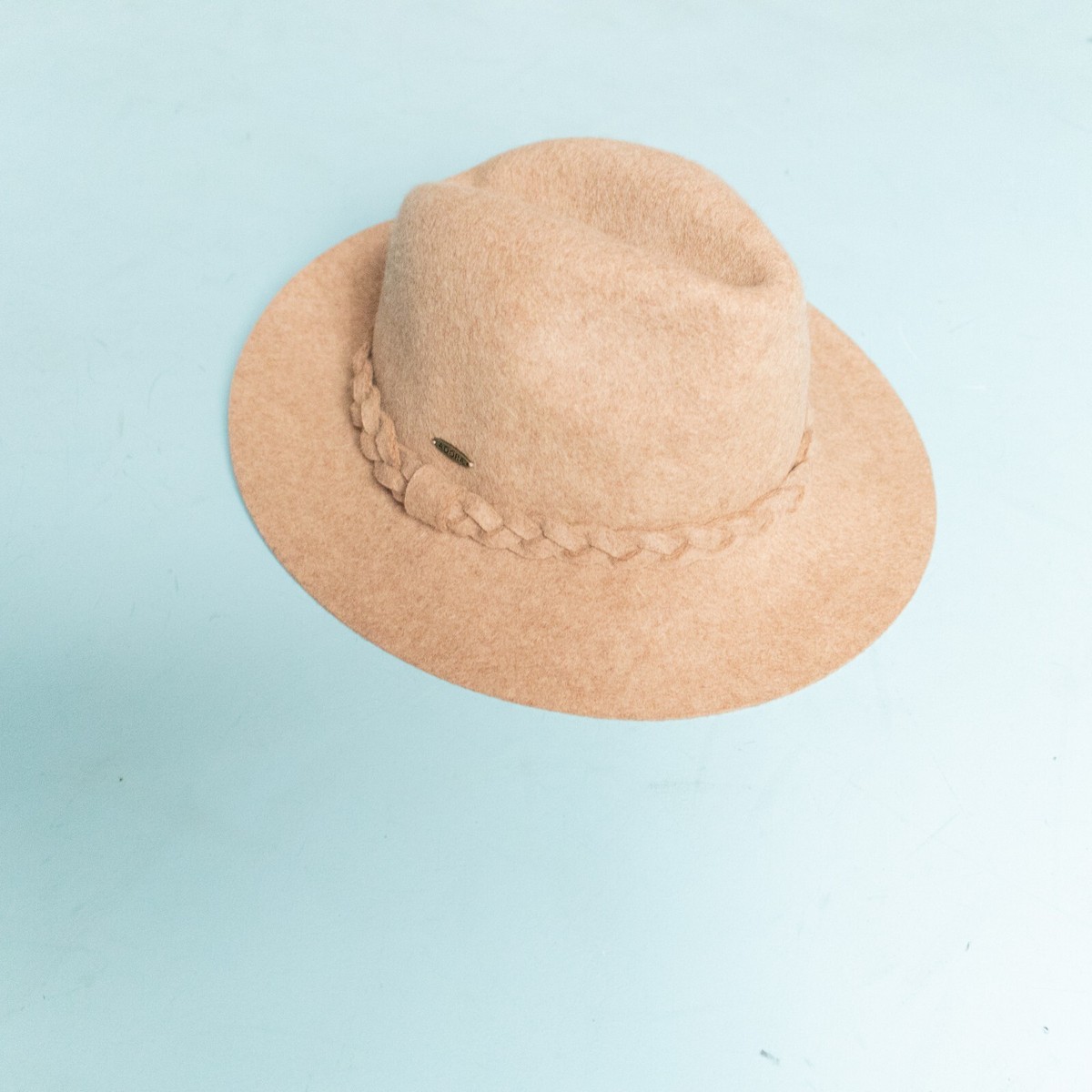 Adora Brown 100% Wool Fedora Felt Brim Hat Adora Women main image 2