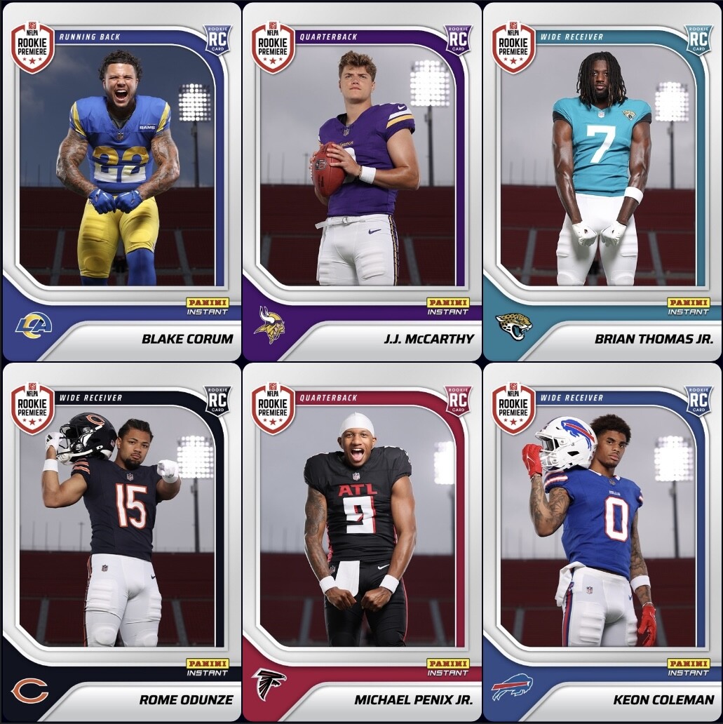 2024 Panini Instant Football - ROOKIE CARD RPS FIRST LOOK SP - Pick A Card - RC