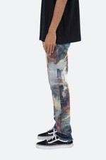 MNML D205 Overlay Straight Denim BLUE MIXED COLOR SIZE 31