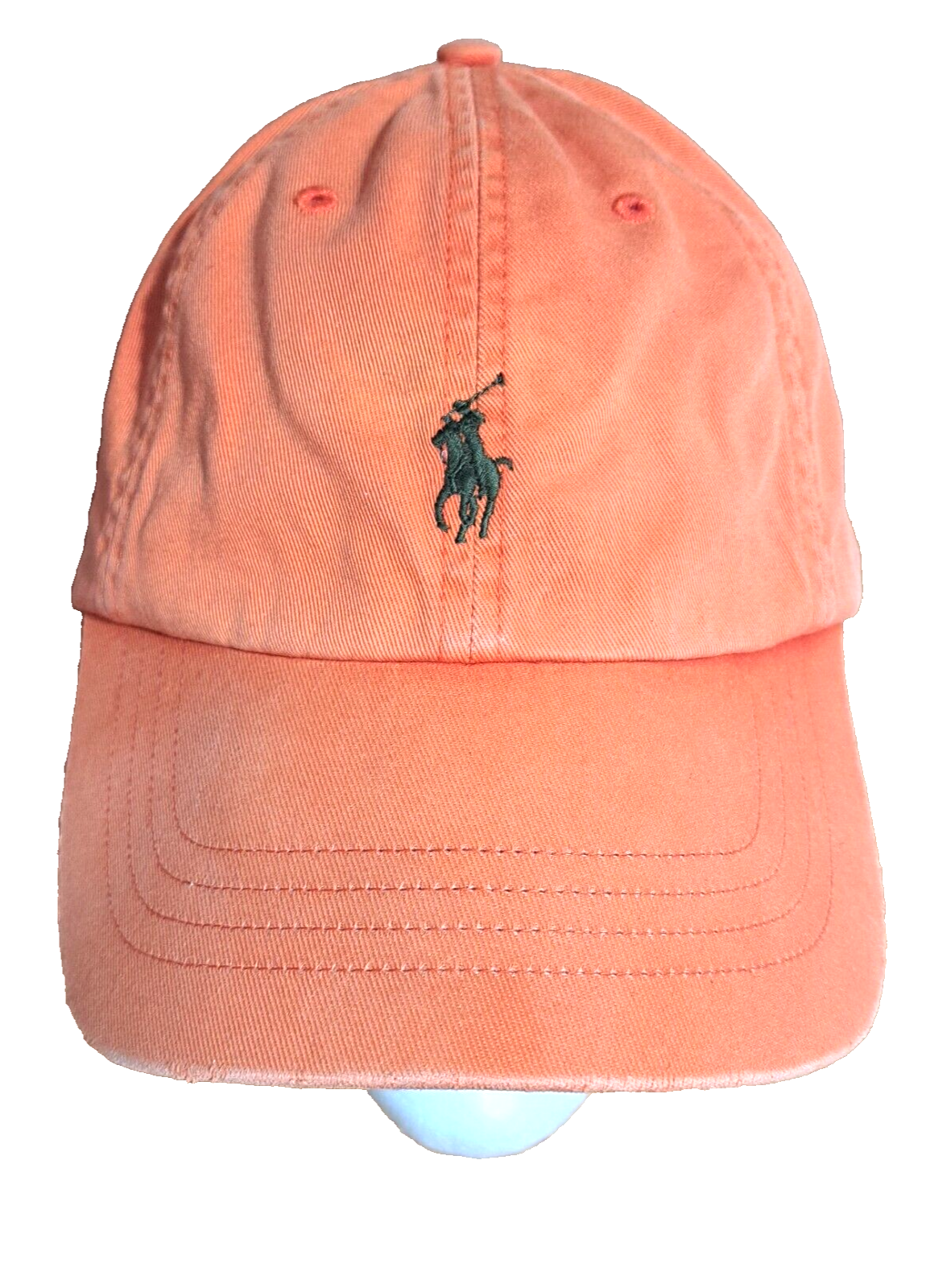 Cappello Polo Ralph Lauren arancione marrone pony logo regolabile cotone berretto baseball us intime ottimeioni